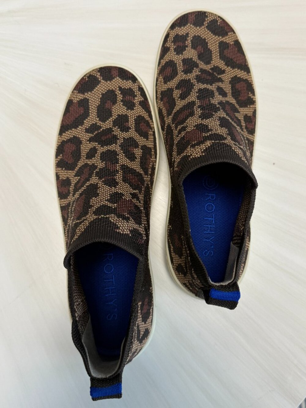 Rothy's Chelsea High-Top Wildcat Leopard Sz 8.5